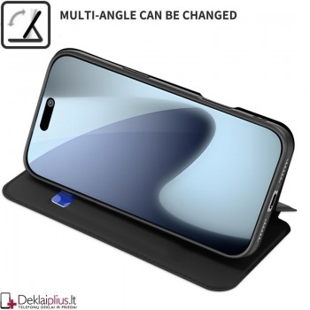 Dux Ducis Skin Pro dirbtinės odos dėklas - juodas (Apple Iphone 17 Pro/Iphone 18 Pro) Dux Ducis Skin Pro dirbtinės odos dėklas - juodas (Apple Iphone 17 Pro/Iphone 18 Pro)